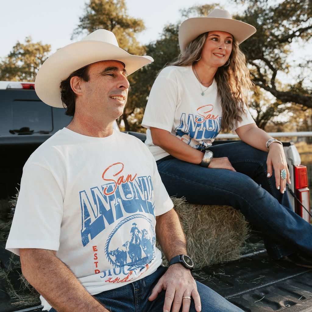HOOEY VINTAGE STOCKSHOW AND RODEO TEE