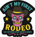 AINT FIRST RODEO SKULL STICKER