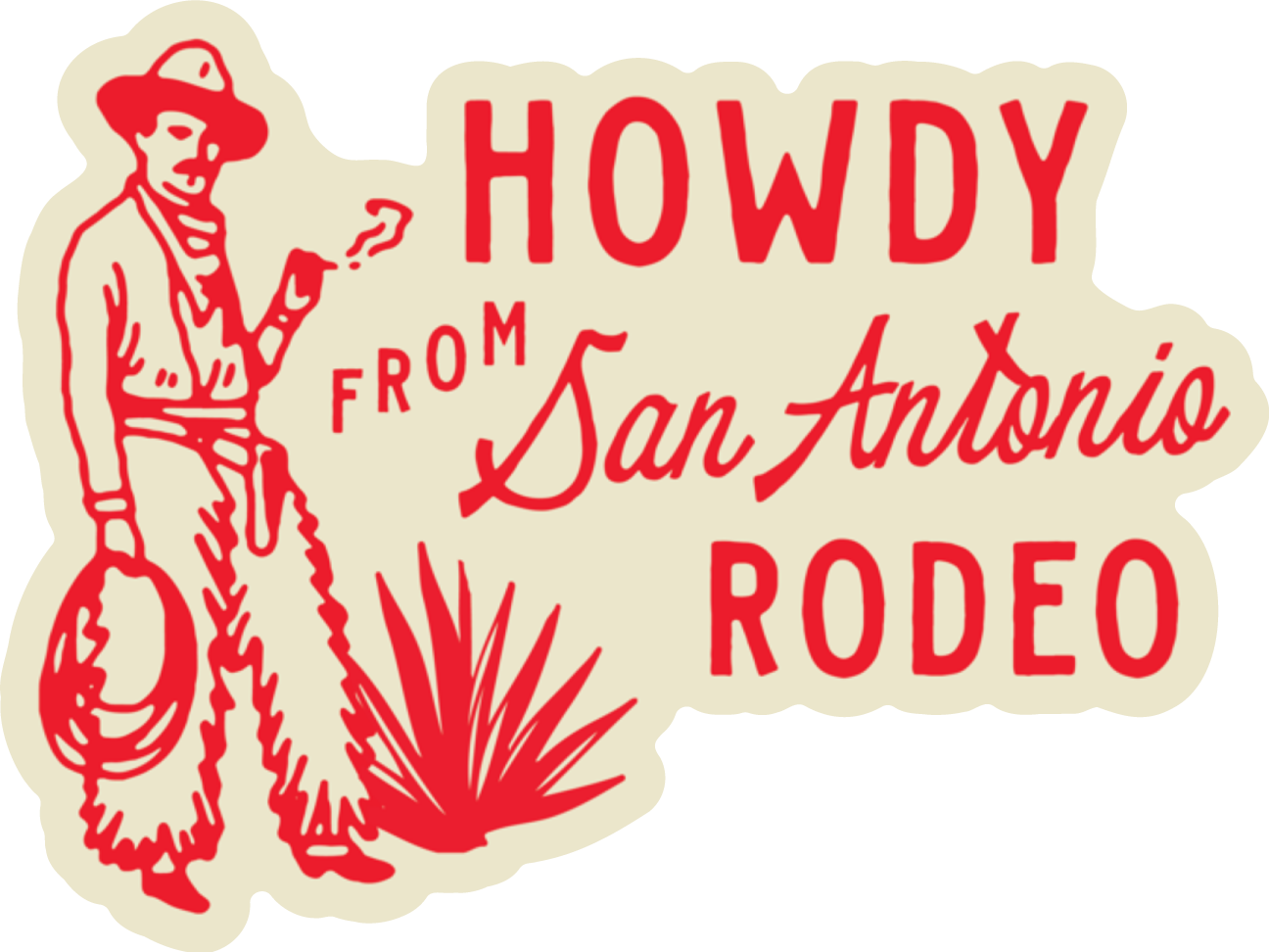 SMOKIN COWBOY STICKER