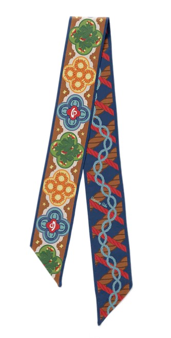 Saturday Silks Fiesta Western Skinny Scarf
