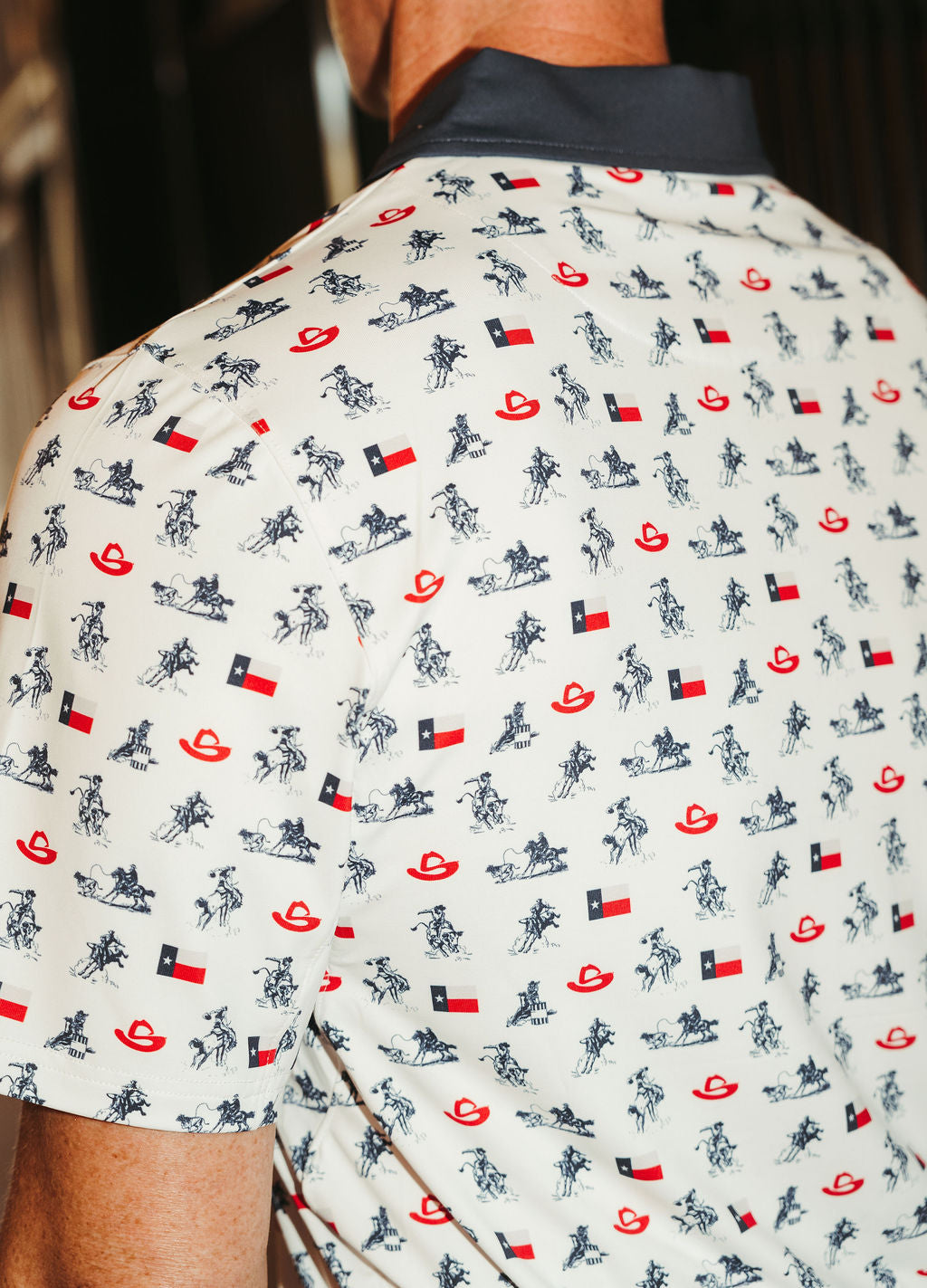 MENS TEXAS THEME POLO