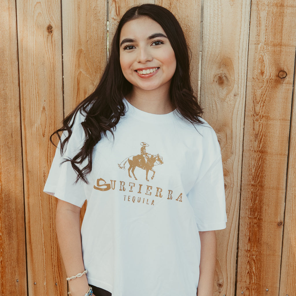 SURTIERRA BOXY CROP T-SHIRT