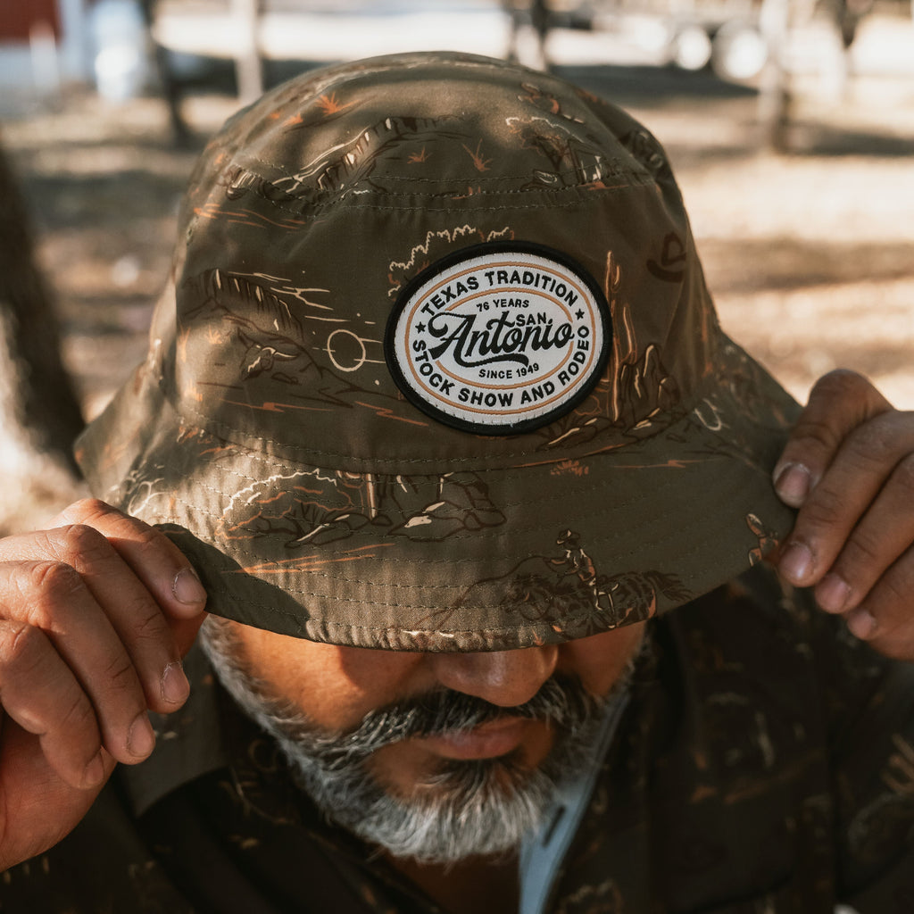DESERT SUNDOWN BUCKET HAT