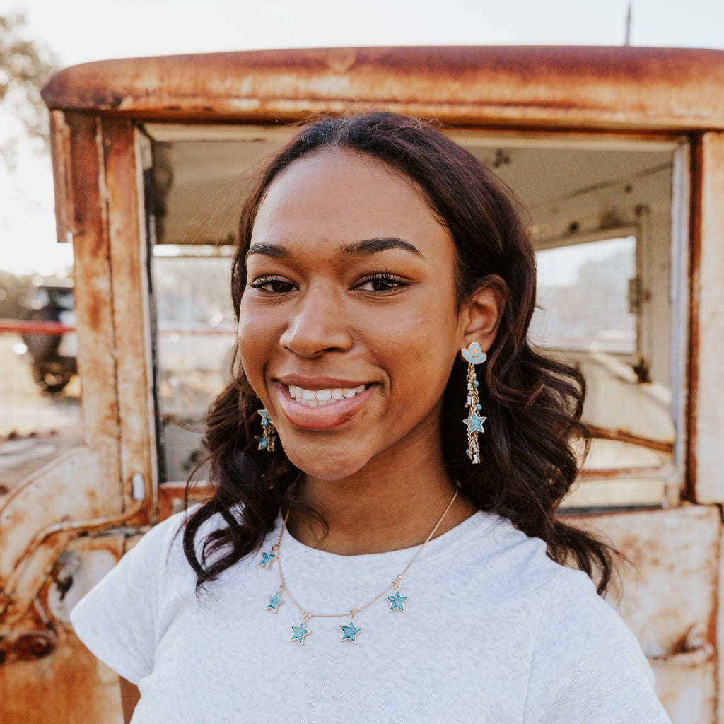 LETS RODEO CLUSTER EARRINGS
