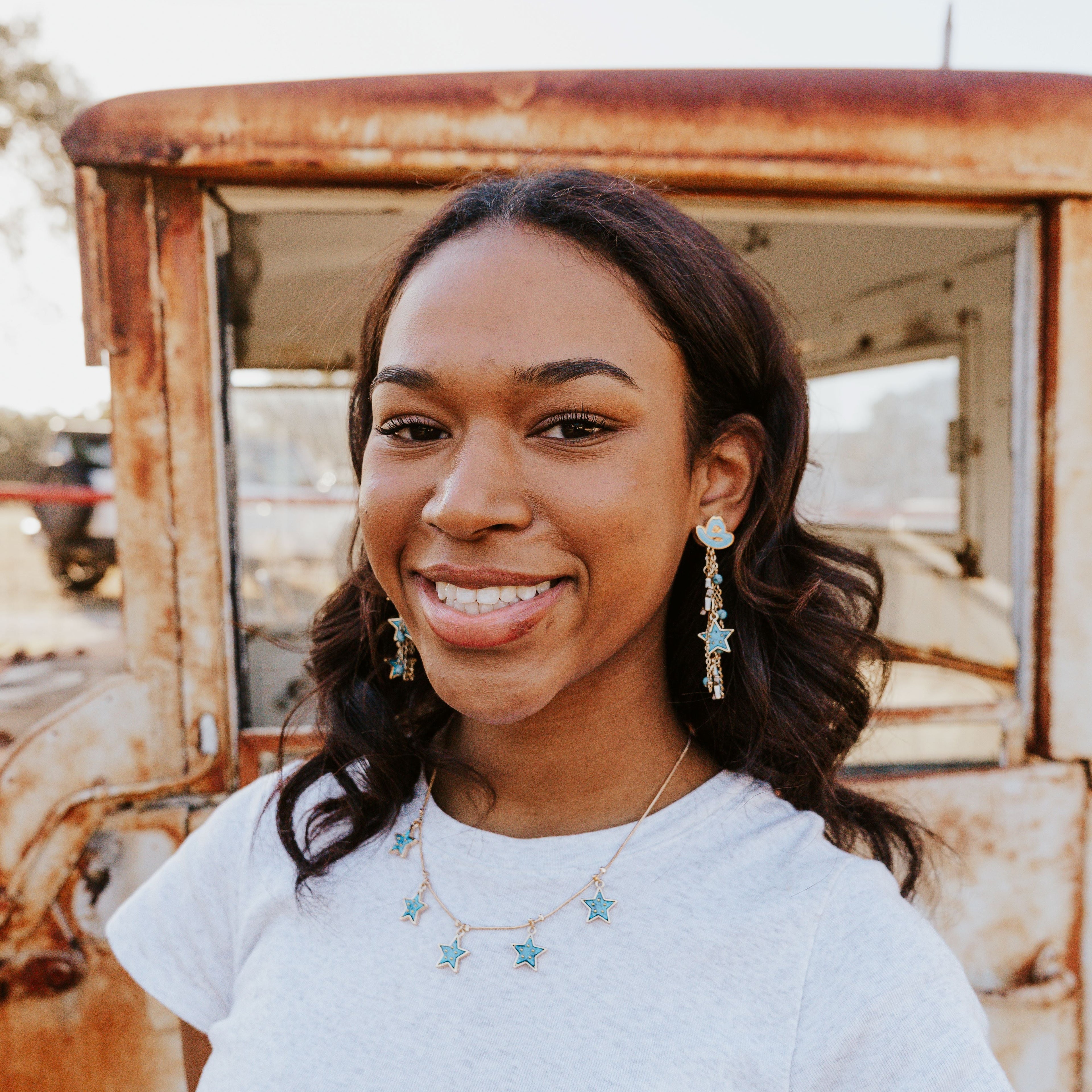 LETS RODEO CLUSTER EARRINGS
