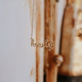 HOWDY CURSIVE NECKLACE GOLD