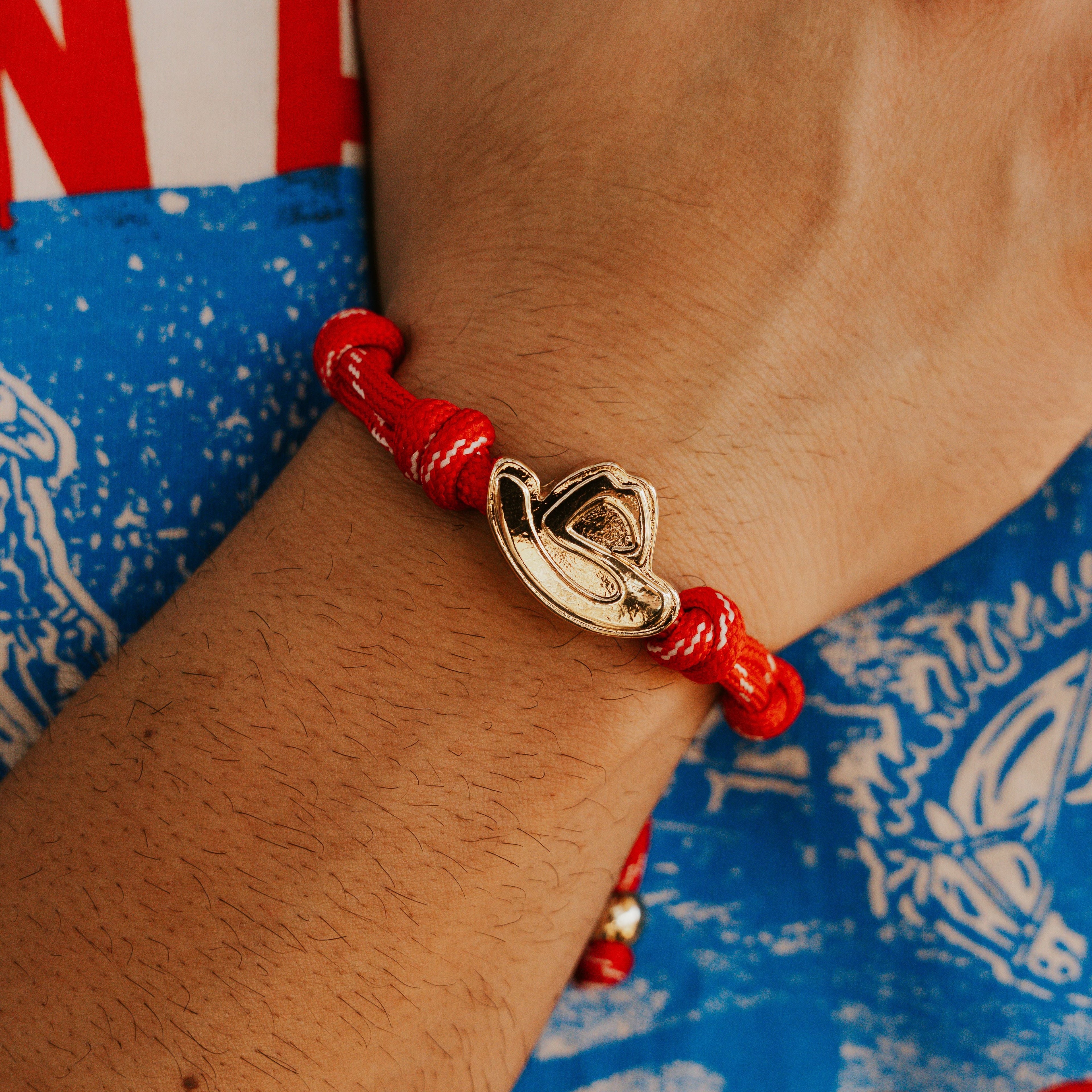 SA RODEO PARACORD BRACELET RED