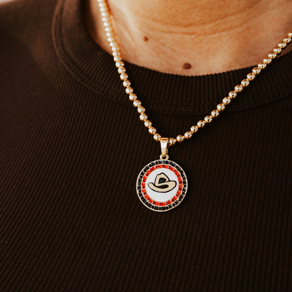 SA RODEO DISC NECKLACE