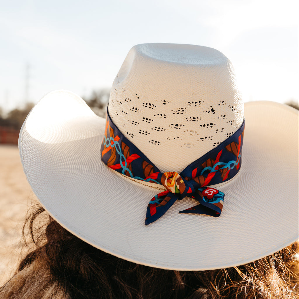 Saturday Silks Fiesta Western Skinny Scarf