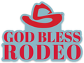GOD BLESS RODEO STICKER