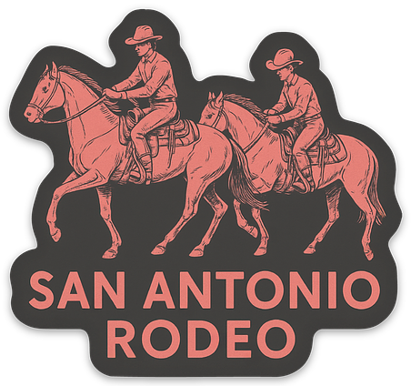 TWIN HORSES STICKER