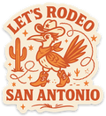 ROADRUNNER COWBOY STICKER ORANGE