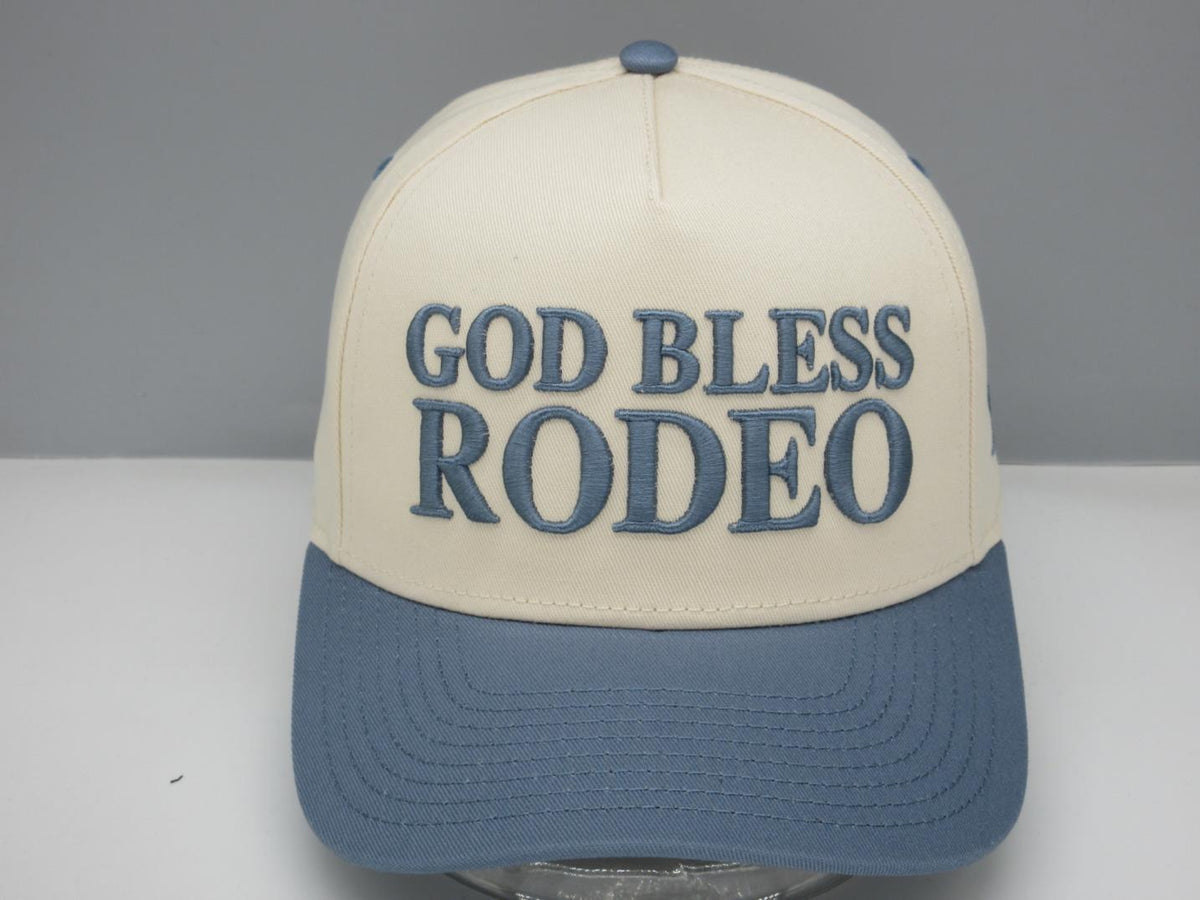 GOD BLESS RODEO HAT BLUE