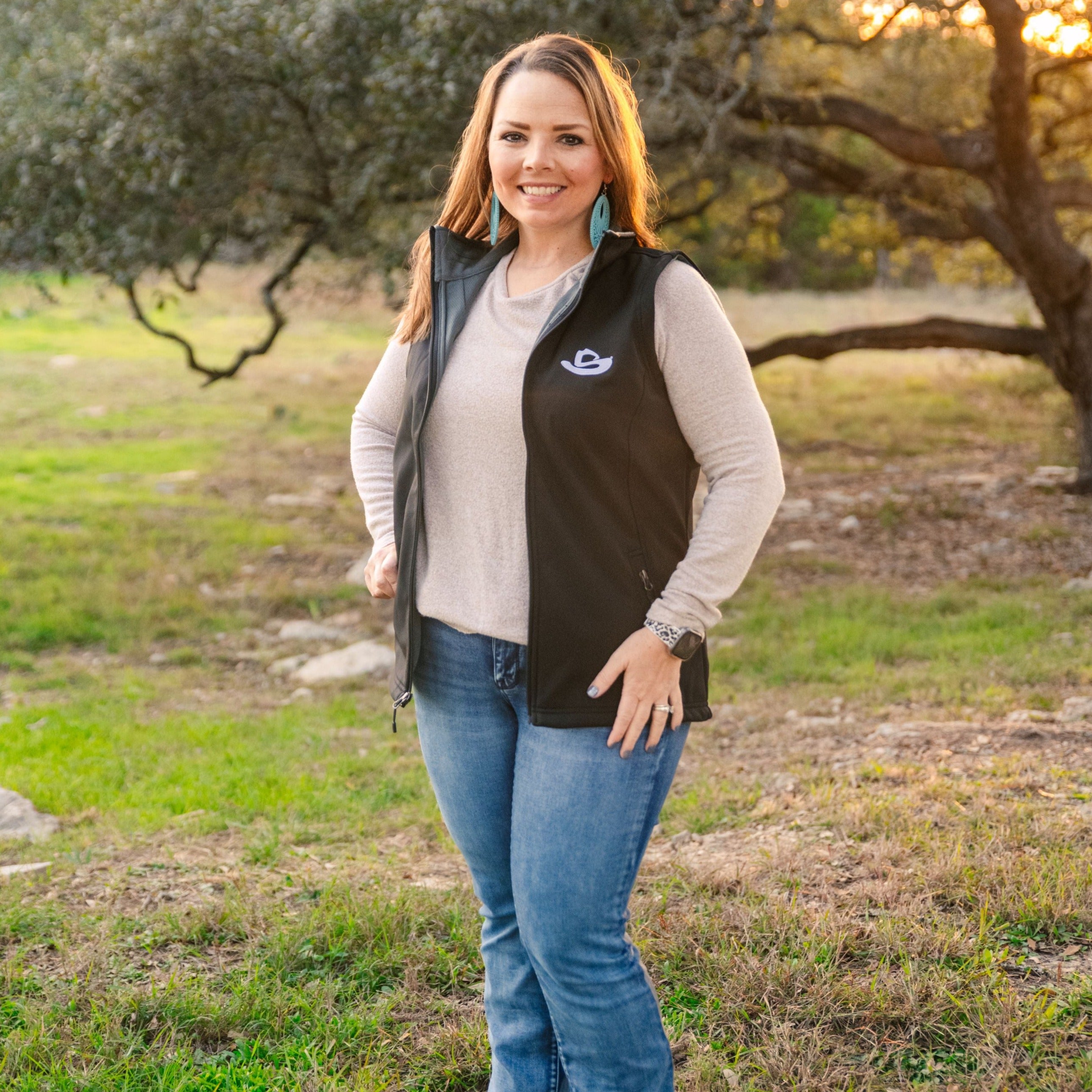 LADIES BLACK VEST