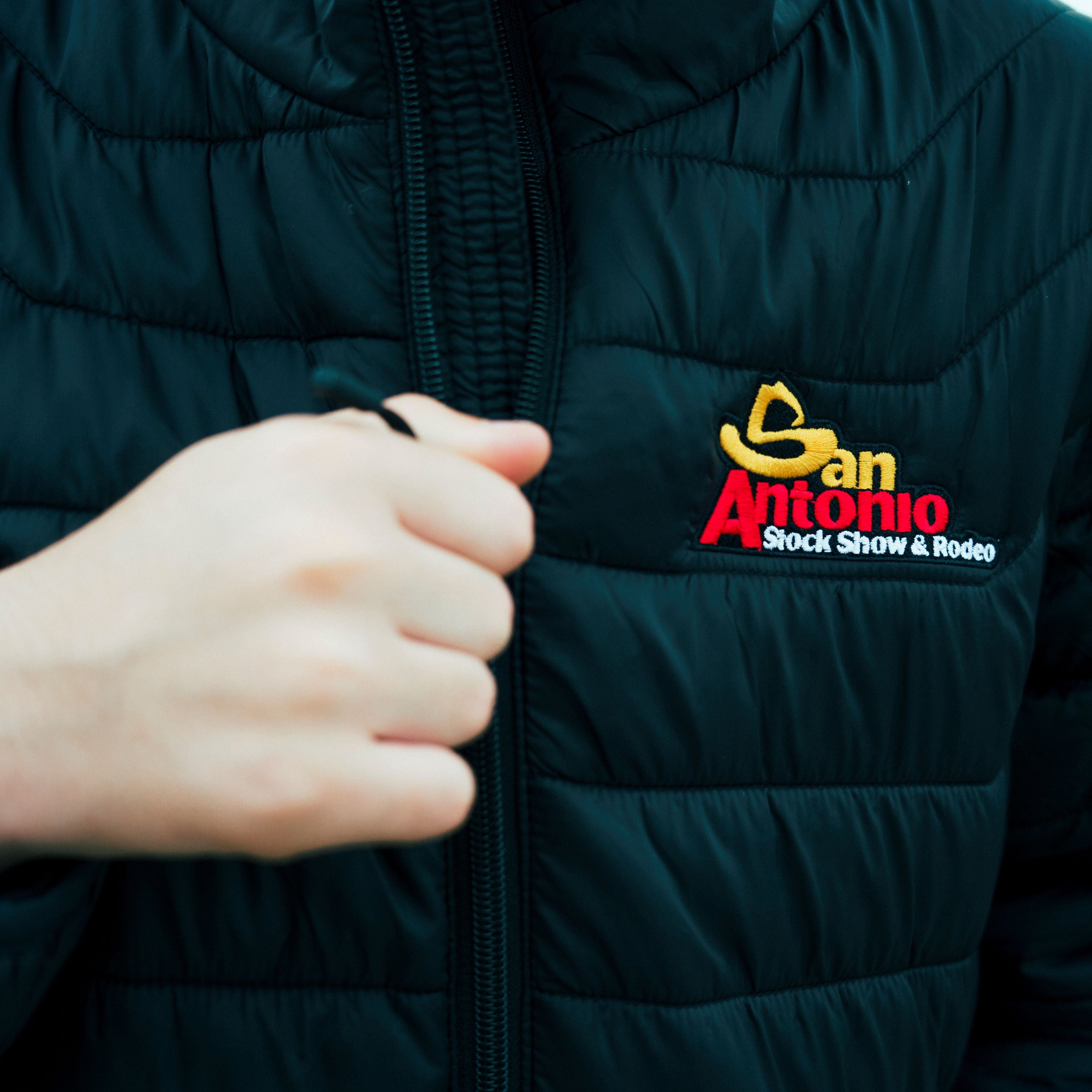 YOUTH BLK PUFFER JACKET