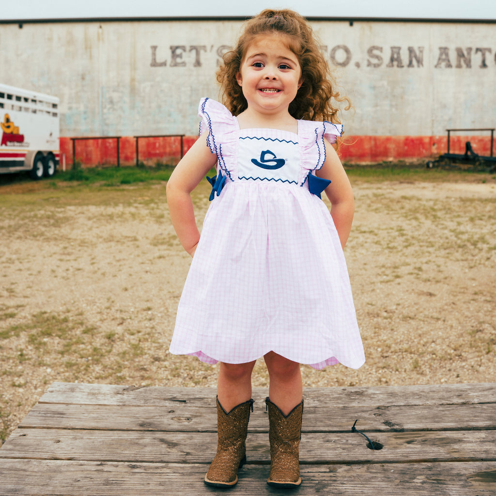 GIRLS TEXAS EMBROIDERED DRESS