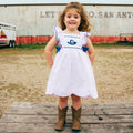 GIRLS PINK GINGHAM DRESS
