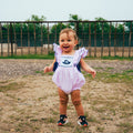 GIRLS PINK GINGHAM BUBBLE
