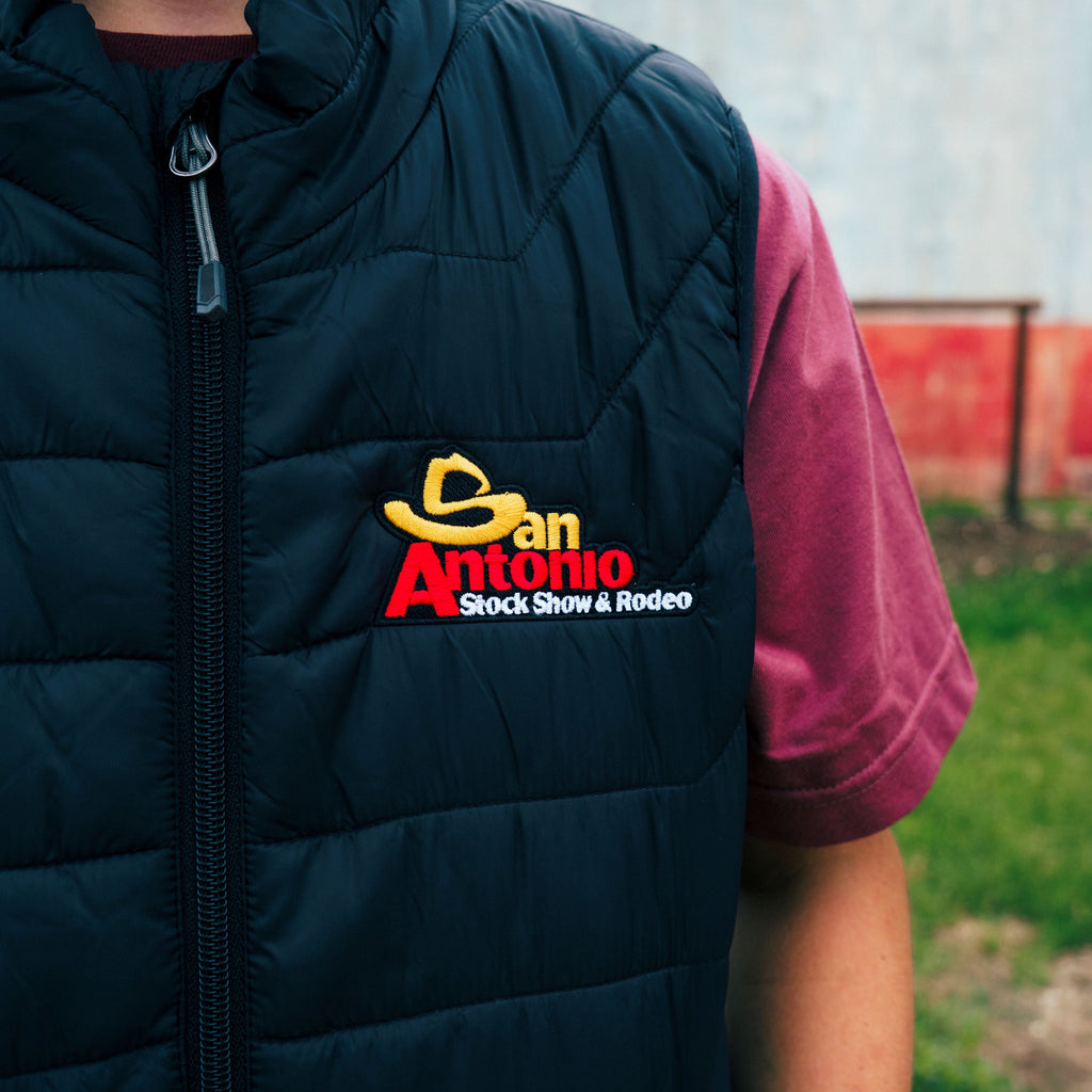 YOUTH BLK PUFFER VEST