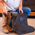 WAXED CANVAS BOOT BAG