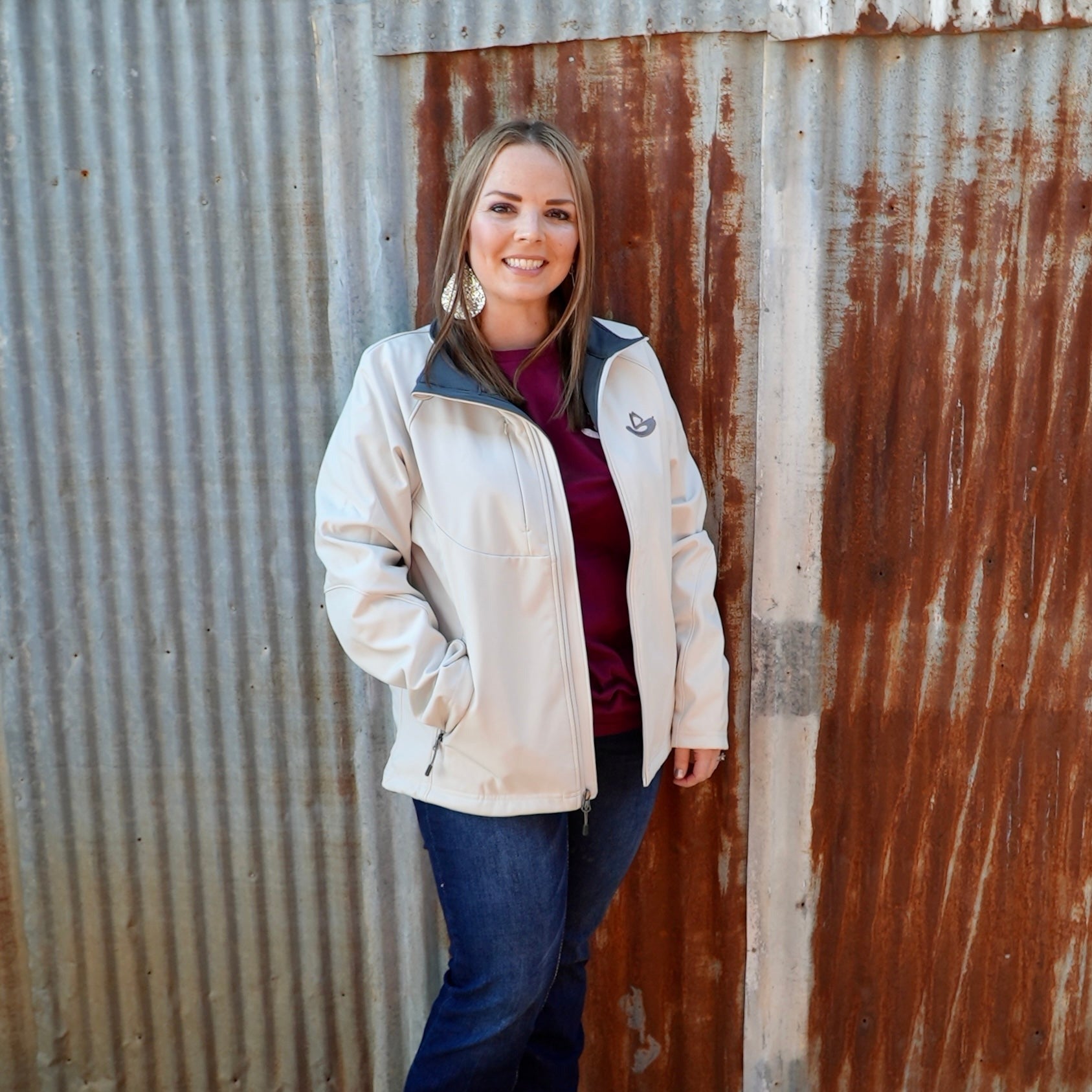 LADIES CREAM JACKET
