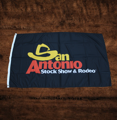 SAN ANTONIO RODEO LOGO FLAG