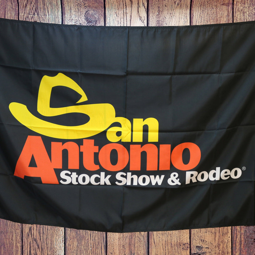 SAN ANTONIO RODEO LOGO FLAG