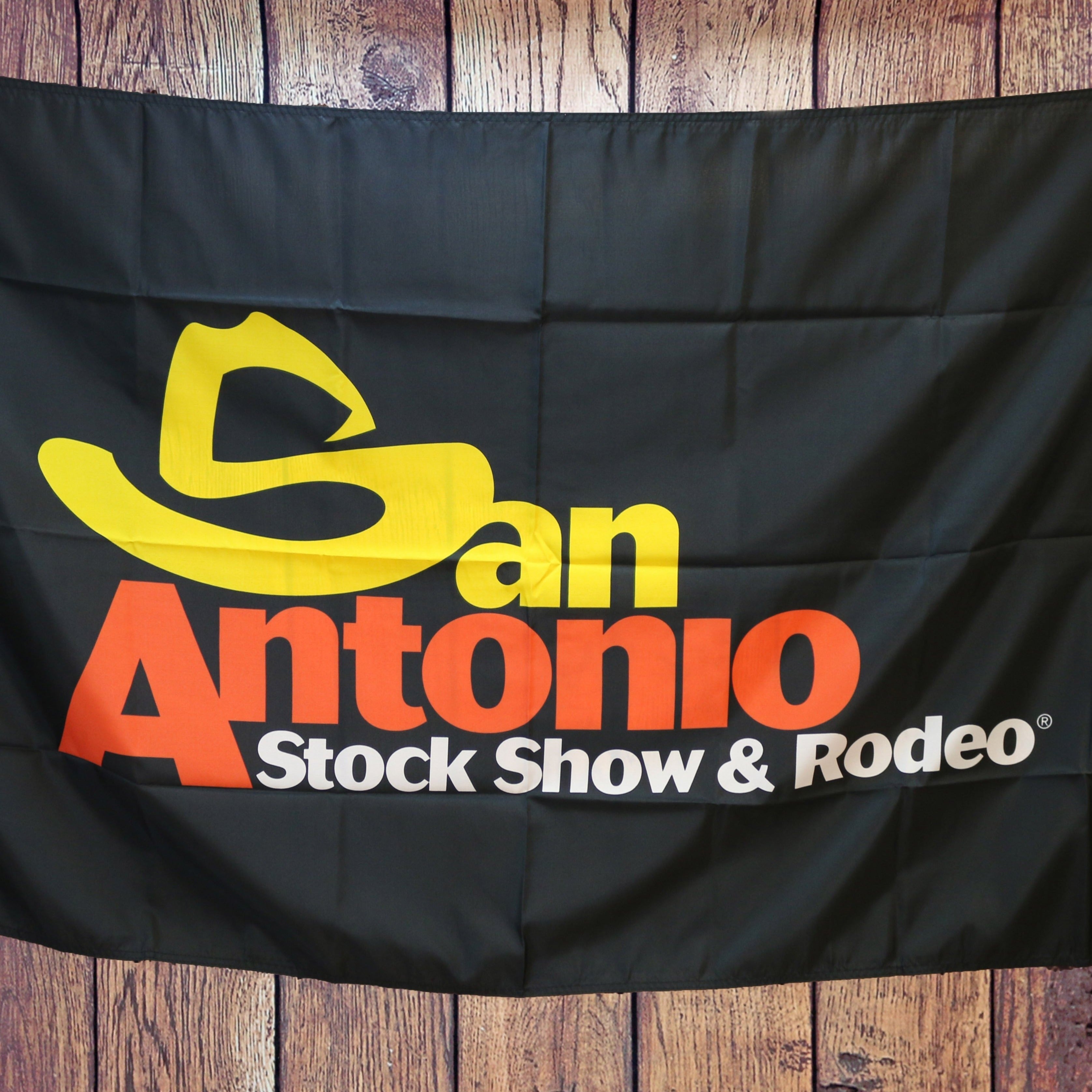 SAN ANTONIO RODEO LOGO FLAG